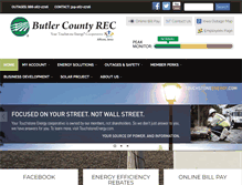 Tablet Screenshot of butlerrec.com